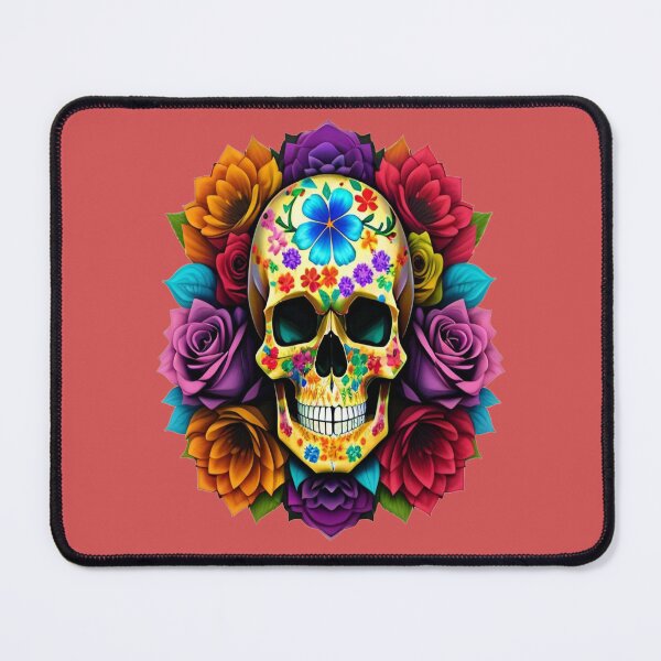Item preview, Celebration smiling skull ( eternal life ) designed and sold by oumadane.