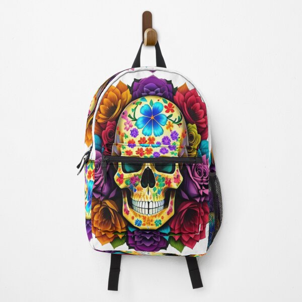 Item preview, Celebration smiling skull ( eternal life ) designed and sold by oumadane.
