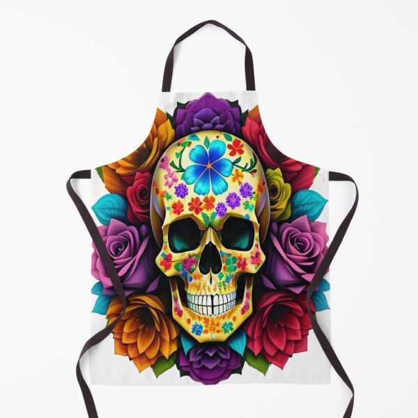 Item preview, Celebration smiling skull ( eternal life ) designed and sold by oumadane.