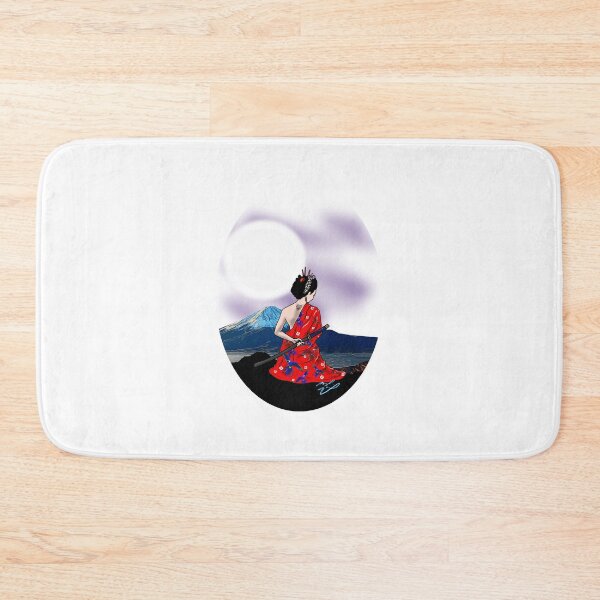 Item preview, Japanese Geisha Samurai Fuji oval 1 designed and sold by Michael Dijamco.