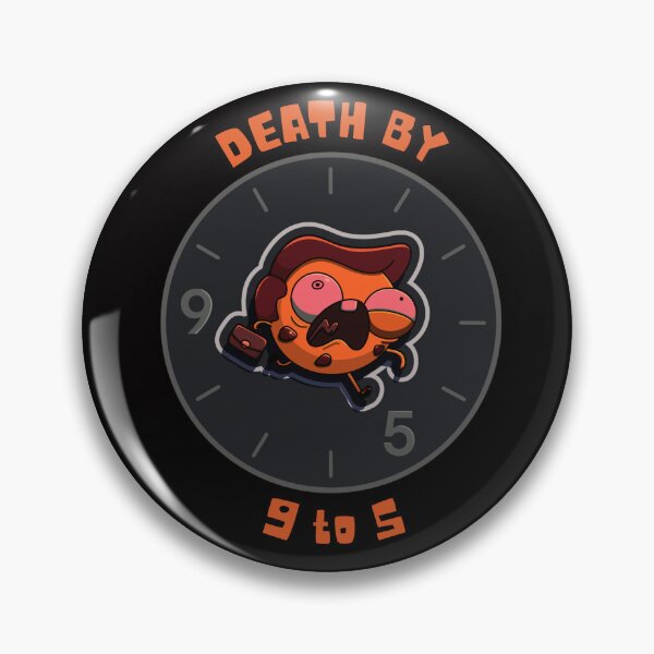 Item preview, Death By 9 to 5 | Funny Anti-Work Design | Chalk Outline designed and sold by SallymonellaCo.