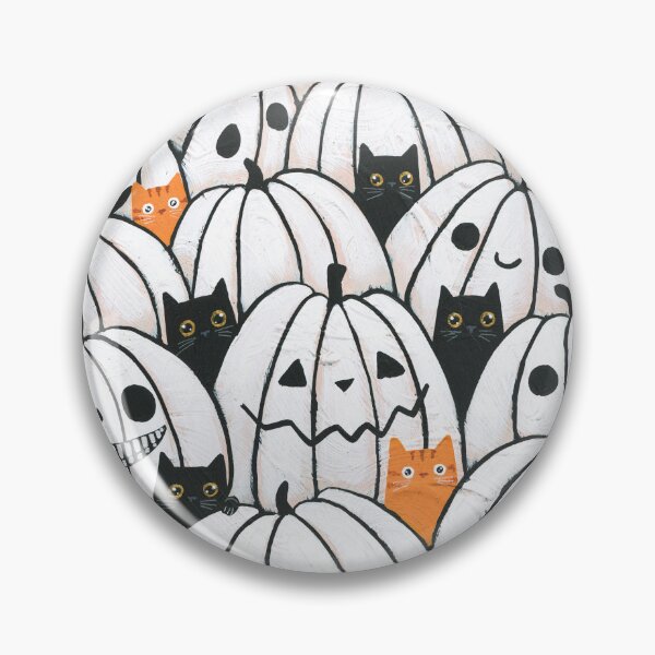 Item preview, Cats in the White Pumpkin Patch designed and sold by KilkennyCat Art.