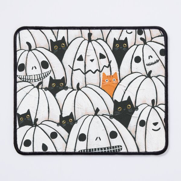 Item preview, Cats in the White Pumpkin Patch designed and sold by KilkennyCat Art.