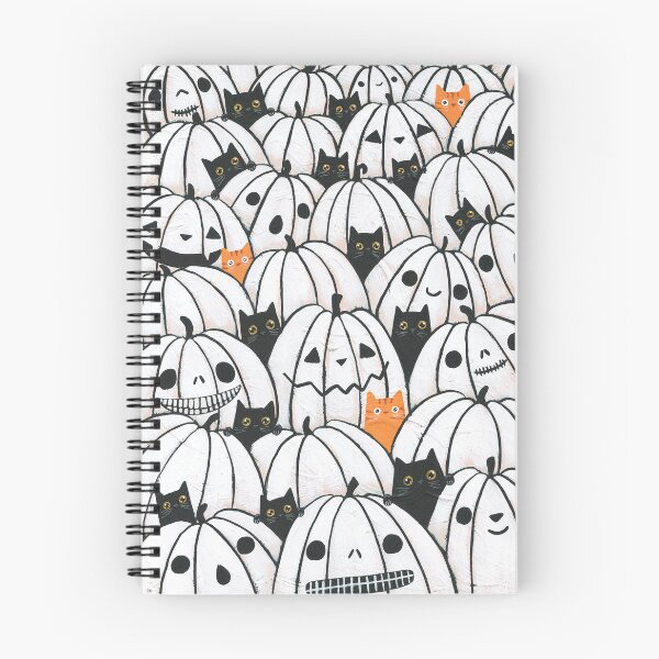 Item preview, Cats in the White Pumpkin Patch designed and sold by KilkennyCat Art.