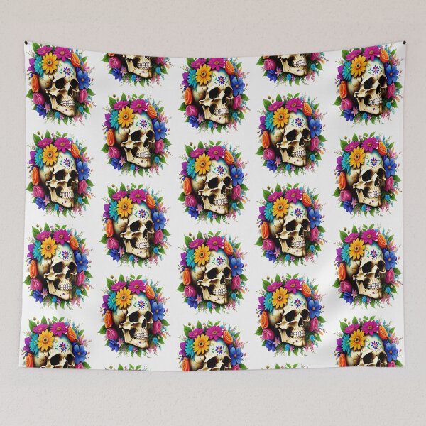 Item preview, Eternal celebration skull designed and sold by oumadane.