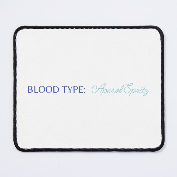 Item preview, Blood Type: Aperol Spritz (Blue) designed and sold by AndiamoATX.