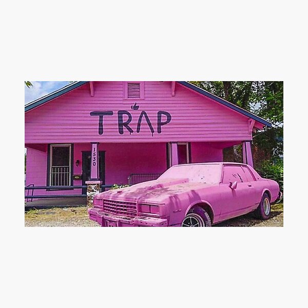 Item preview, Trap Pink House Pink Car Atlanta Hood Ghetto 2Chainz Rapper Style designed and sold by SkiMask.