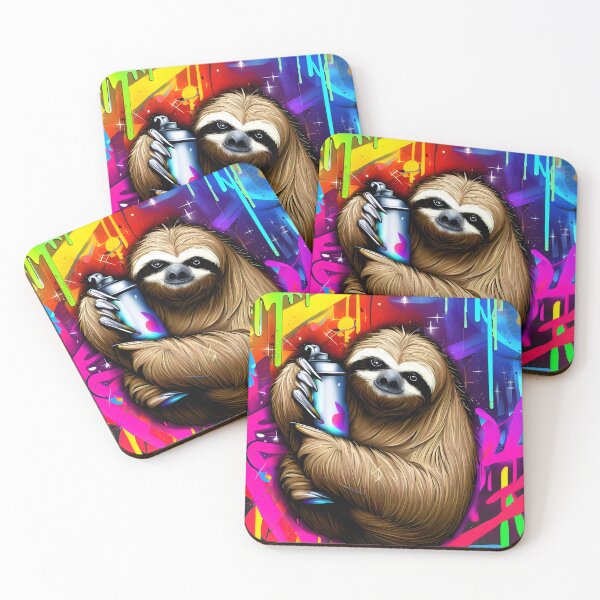 Item preview, Graffiti Sloth Understands You designed and sold by GokaiRedbubble.