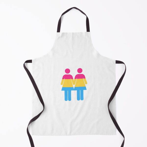Item preview, pan flag pansexual woman couple or best friends bathroom sign designed and sold by saint-shores.