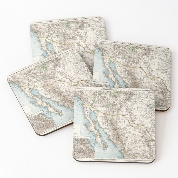 Item preview, Vintage Northern Mexico and Baja Map (1900) designed and sold by BravuraMedia.