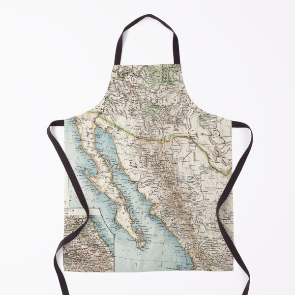Item preview, Vintage Northern Mexico and Baja Map (1900) designed and sold by BravuraMedia.