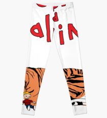 Hobbes and Calvin logo Leggings