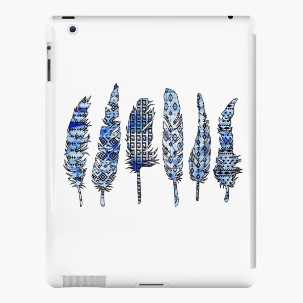 Birds of a Feather: Icy Blue Swirl iPad Snap Case