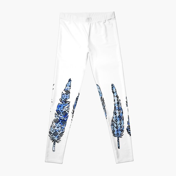 Birds of a Feather: Icy Blue Swirl Leggings