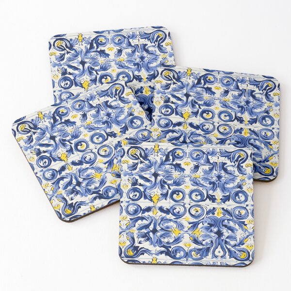 Item preview, Italian Majolica Tile 16 designed and sold by DigitalPatternx.
