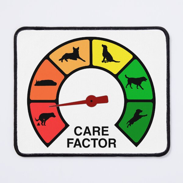 Item preview, Care factor dog scale - let dogs show how much you don't care designed and sold by KingdomEmporium.