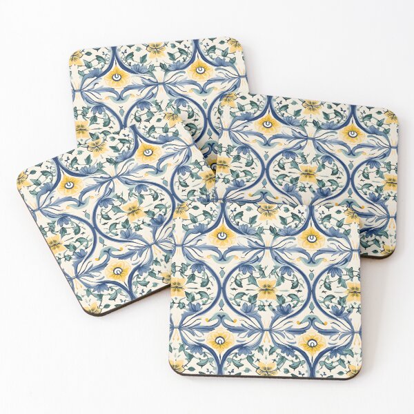 Item preview, Italian Majolica Tile 19 designed and sold by DigitalPatternx.