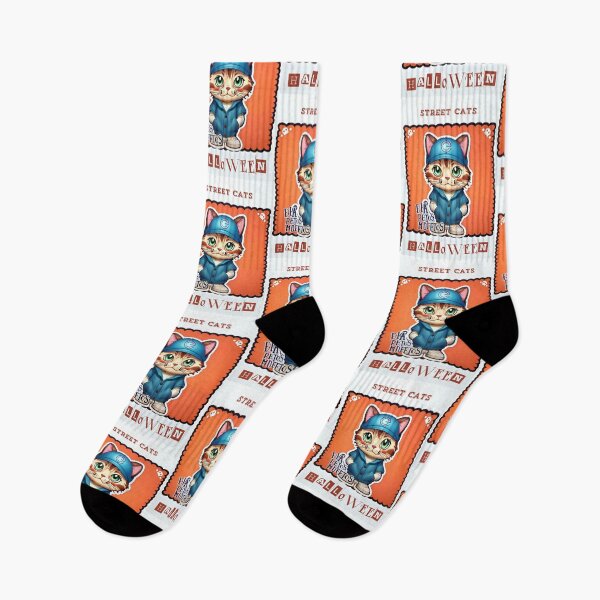 Item preview, Street cats on Halloween designed and sold by ManikRaja.