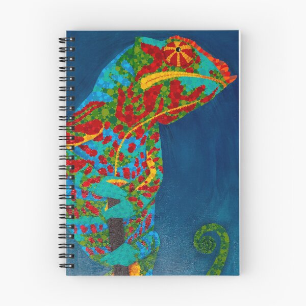 Item preview,  "Multicolored Chameleon: Portrait of Elegance" designed and sold by Pintarrajearte.
