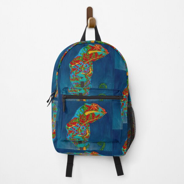 Item preview, "Multicolored Chameleon: Portrait of Elegance" designed and sold by Pintarrajearte.