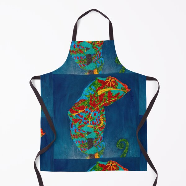 Item preview, "Multicolored Chameleon: Portrait of Elegance" designed and sold by Pintarrajearte.