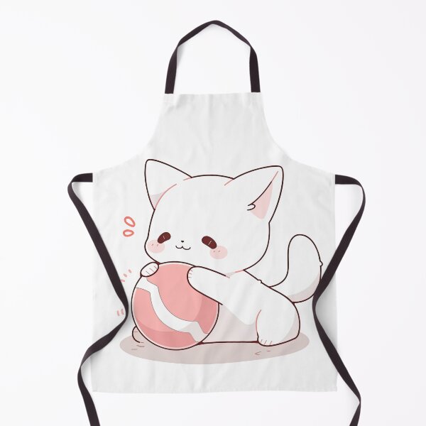 Item preview, Playful White Kitten Vector Design designed and sold by eyestetix.