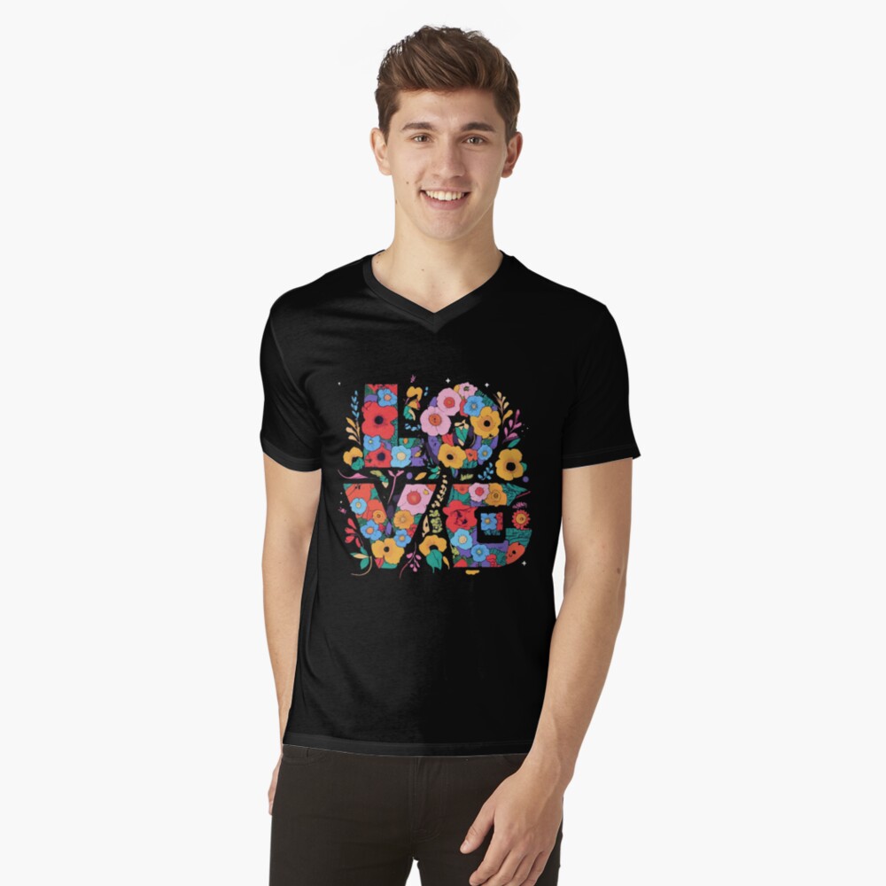 Item preview, V-Neck T-Shirt designed and sold by zubiaqureshi.