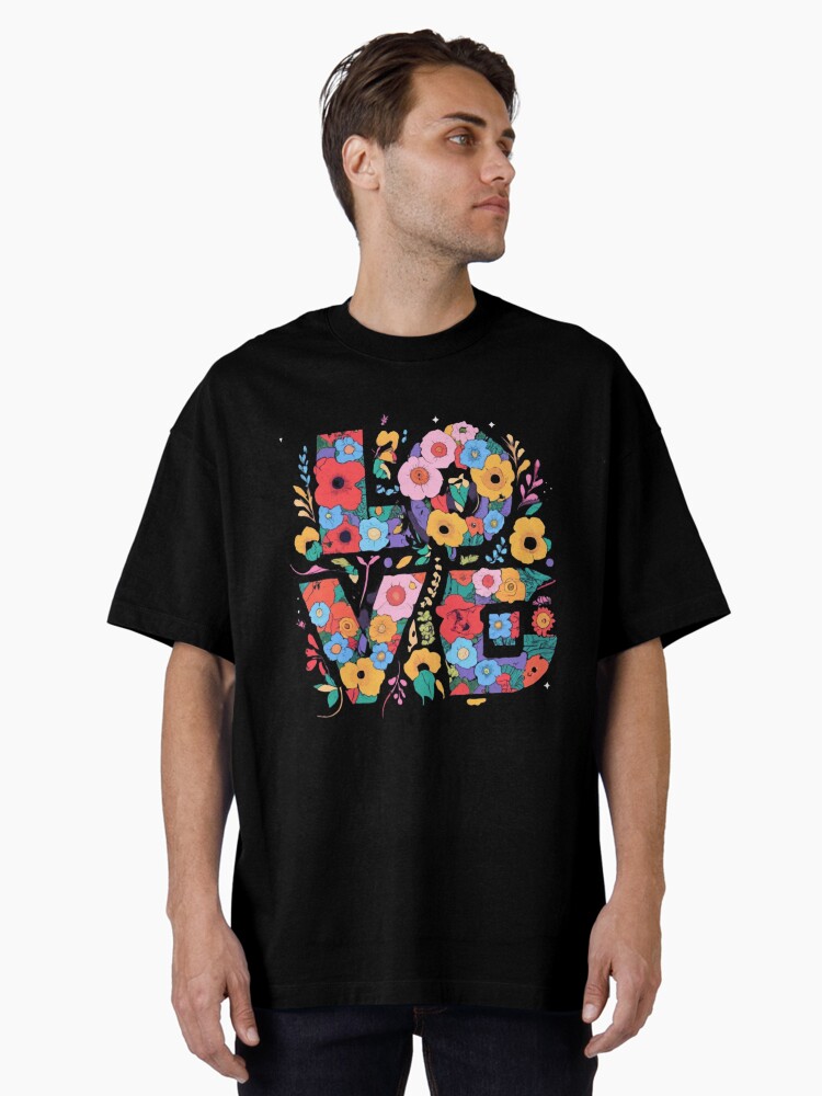 Thumbnail 2 of 7, Oversized T-Shirt, love designed and sold by zubiaqureshi.