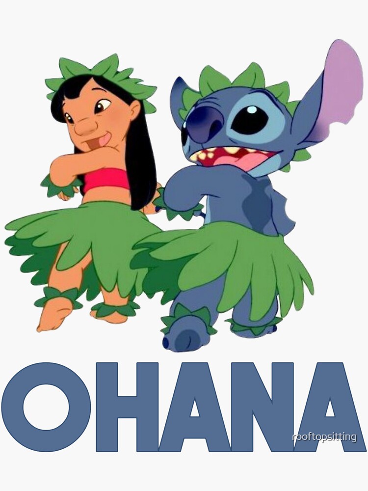 Stitch Ohana Sticker for Sale by ThompsonBeauty