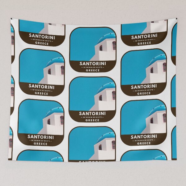 Item preview, Visit Santorini, Greece designed and sold by RabbitK.
