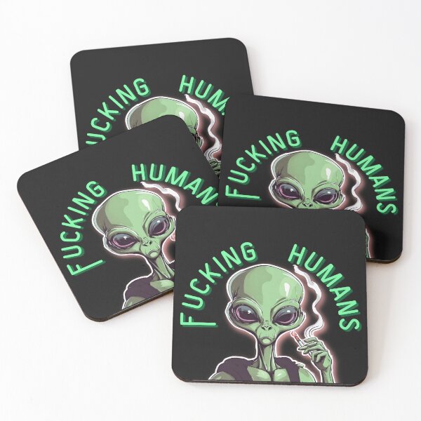 Item preview, Alien - Freaking Humans  designed and sold by Denvervineart.