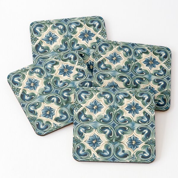 Item preview, Italian Majolica Tile 25 designed and sold by DigitalPatternx.