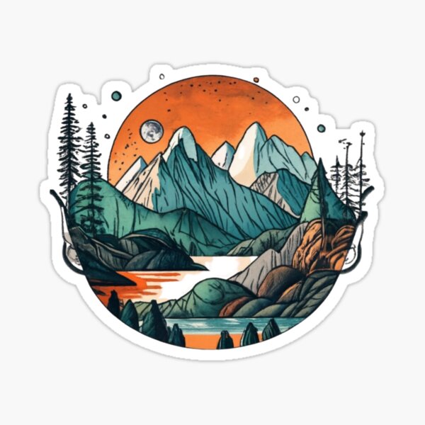 mountain Sticker