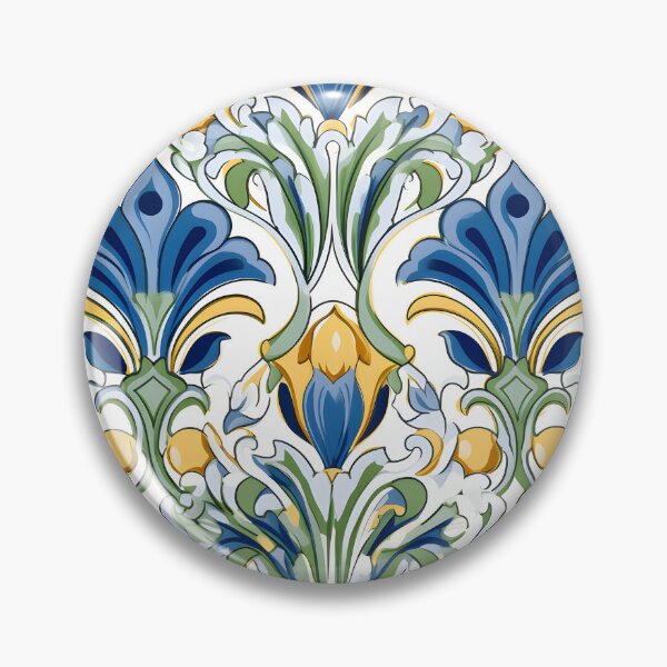 Item preview, Italian Majolica Tile 26 designed and sold by DigitalPatternx.