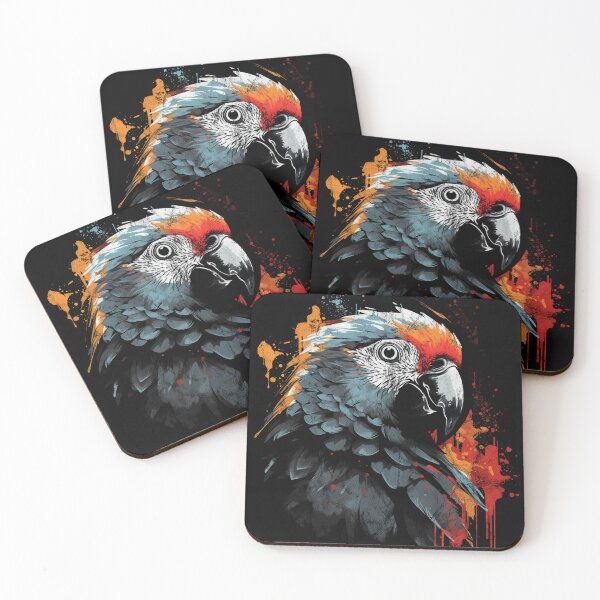 Item preview, Congo African Grey Parrot - Distressed Street Art Birds designed and sold by GVRDesign.