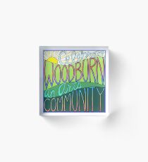 Celebrate Woodburn an Arts Community, CWAAC Logo Acrylic Block