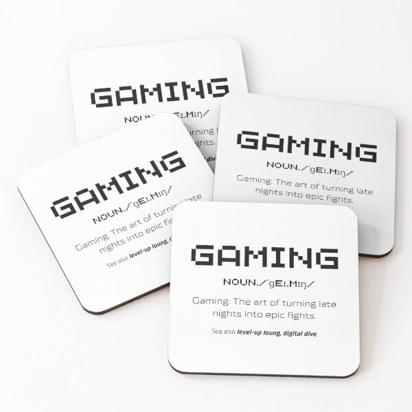 Item preview, Gaming Definition. Late Nights, Epic Fights designed and sold by Custom-Print.