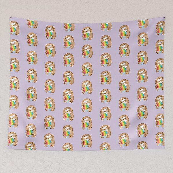 Item preview, Cute Rainbow Shave Ice Sloth  designed and sold by theslothinme.