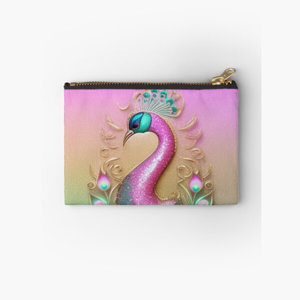Item preview, Pink and green Peacock  designed and sold by Roxburylane.
