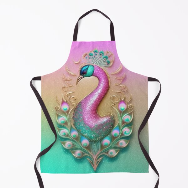Item preview, Pink and green Peacock designed and sold by Roxburylane.