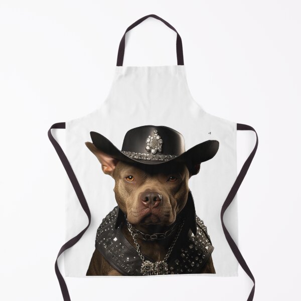 Item preview, Studded Pitbull Cowboy designed and sold by poshprintlab.