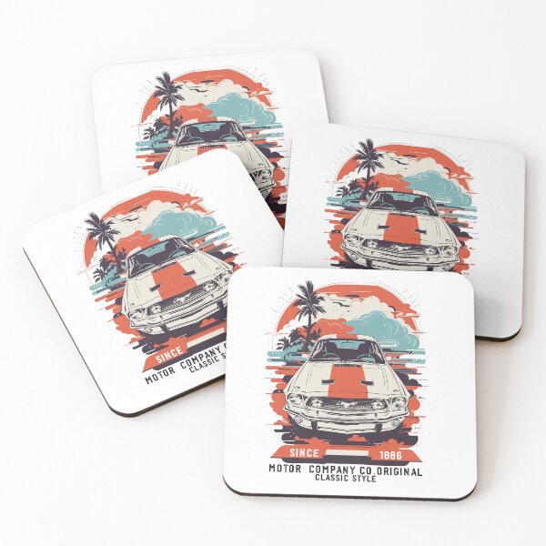 Item preview, Classic Car Beach Art designed and sold by dakaseli.