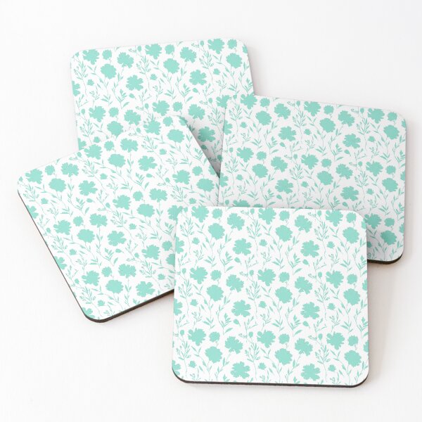 Item preview, Mint green floral seamless pattern designed and sold by Jayjaynaenae.