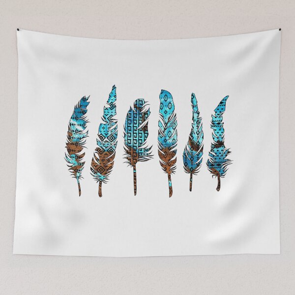 Item preview, Birds of a Feather: Aztec Aqua & Bronze designed and sold by Bethany Christensen.