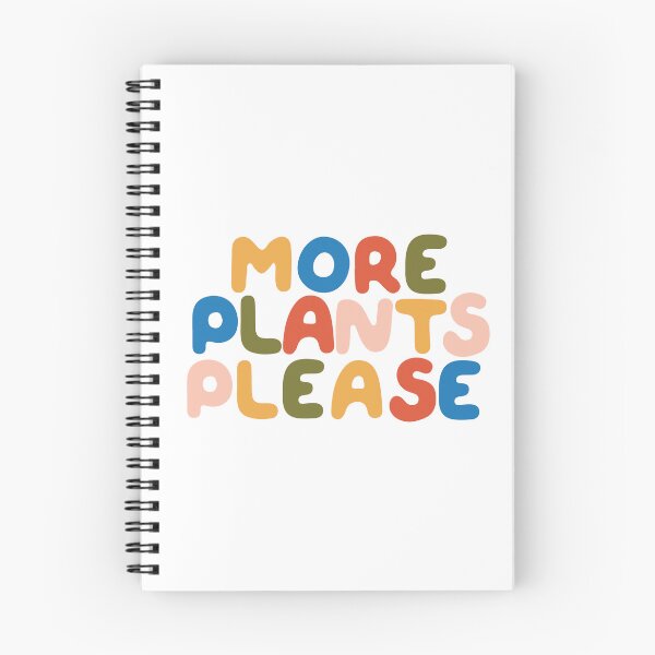Item preview, More Plants Please Colorful Bubble Text designed and sold by elmma design.
