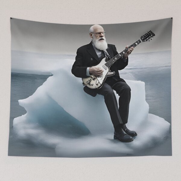 Item preview, Freud Playing Guitar on Iceberg designed and sold by theprof2021.