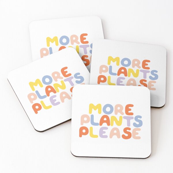 Item preview, More Plants Please Colorful Bubble Text designed and sold by elmma design.