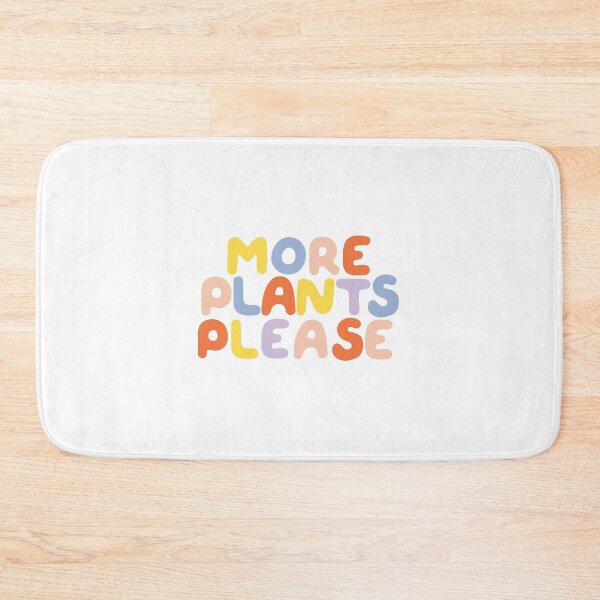 Item preview, More Plants Please Colorful Bubble Text designed and sold by elmma design.