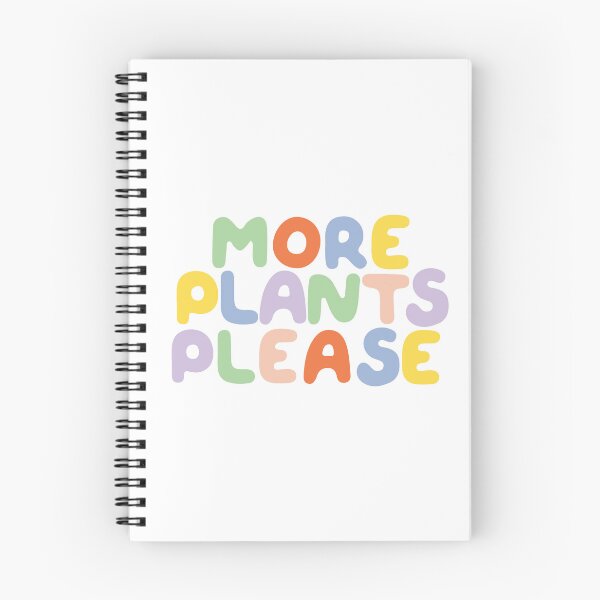 Item preview, More Plants Please Colorful Bubble Text designed and sold by elmma design.