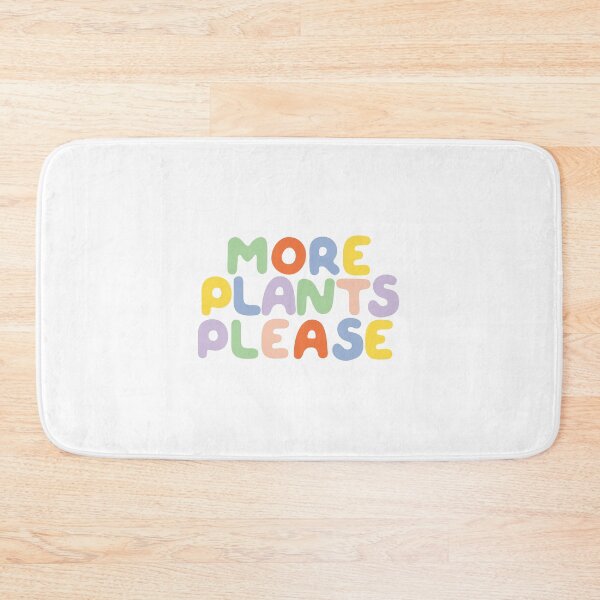 Item preview, More Plants Please Colorful Bubble Text designed and sold by elmma design.